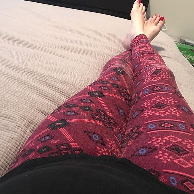 Getragene Leggins