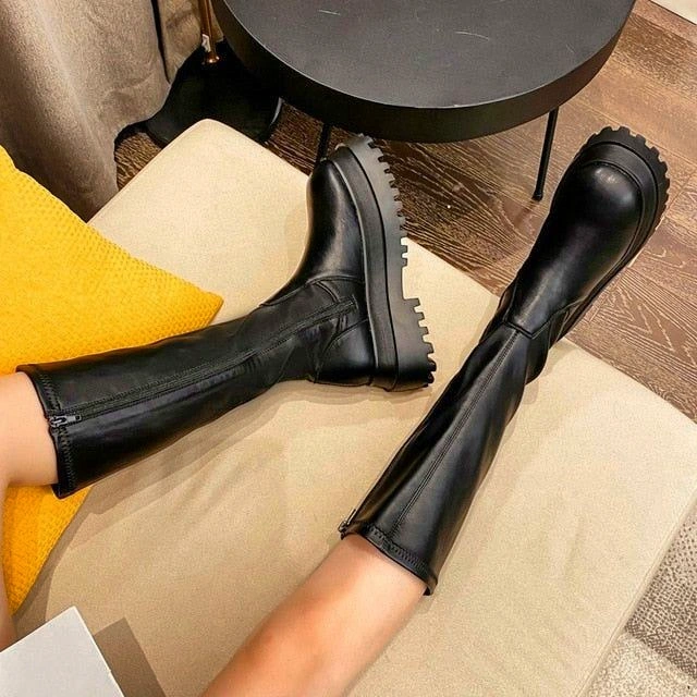 Getragene Stiefel