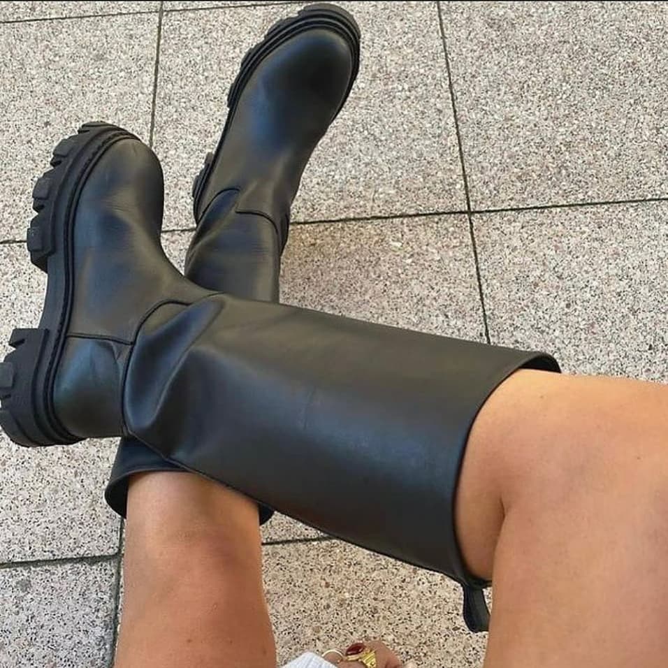 Getragene Stiefel