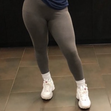 Getragene Leggins