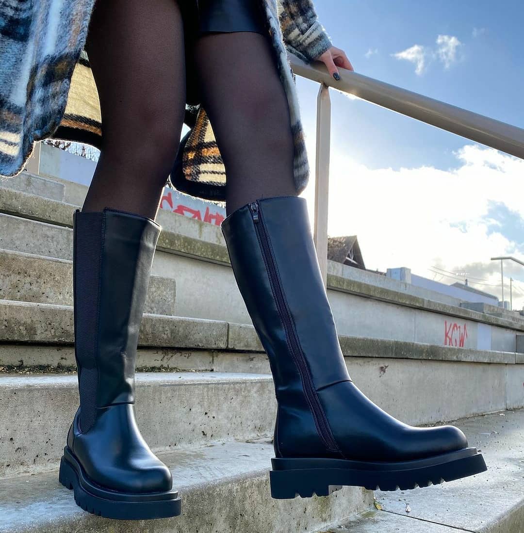 Getragene Stiefel