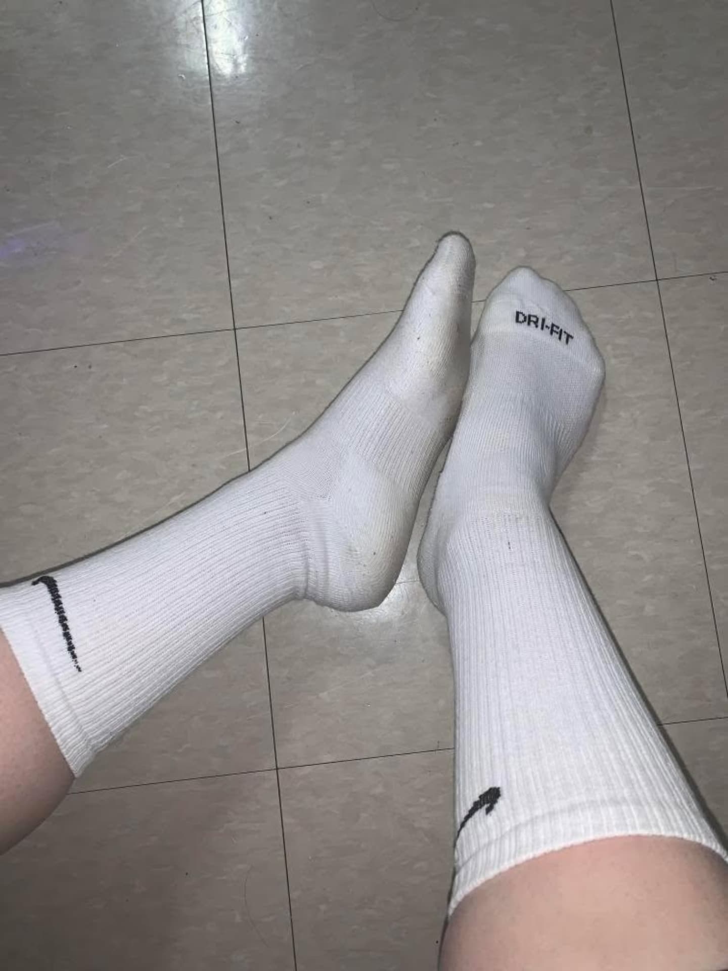 Getragene Socken