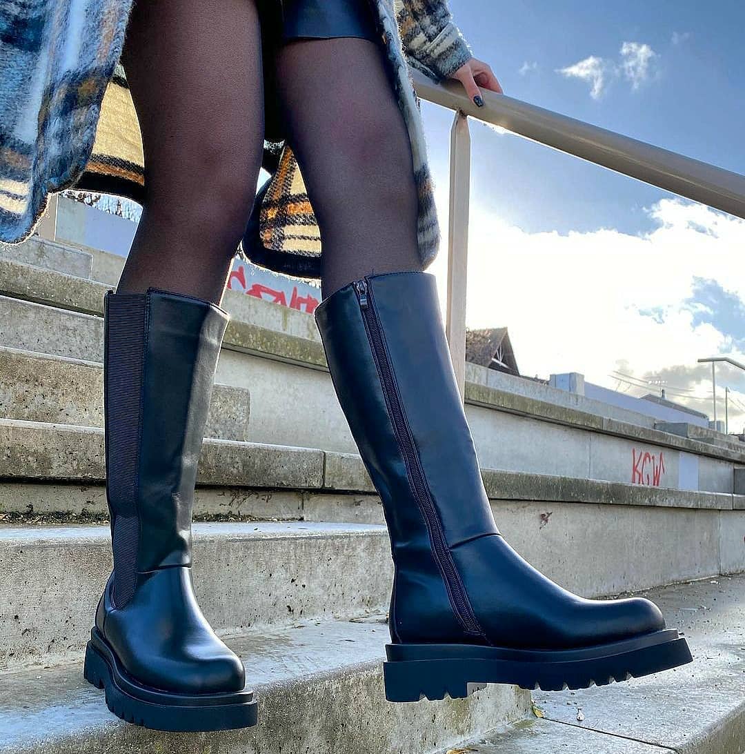 Getragene Stiefel
