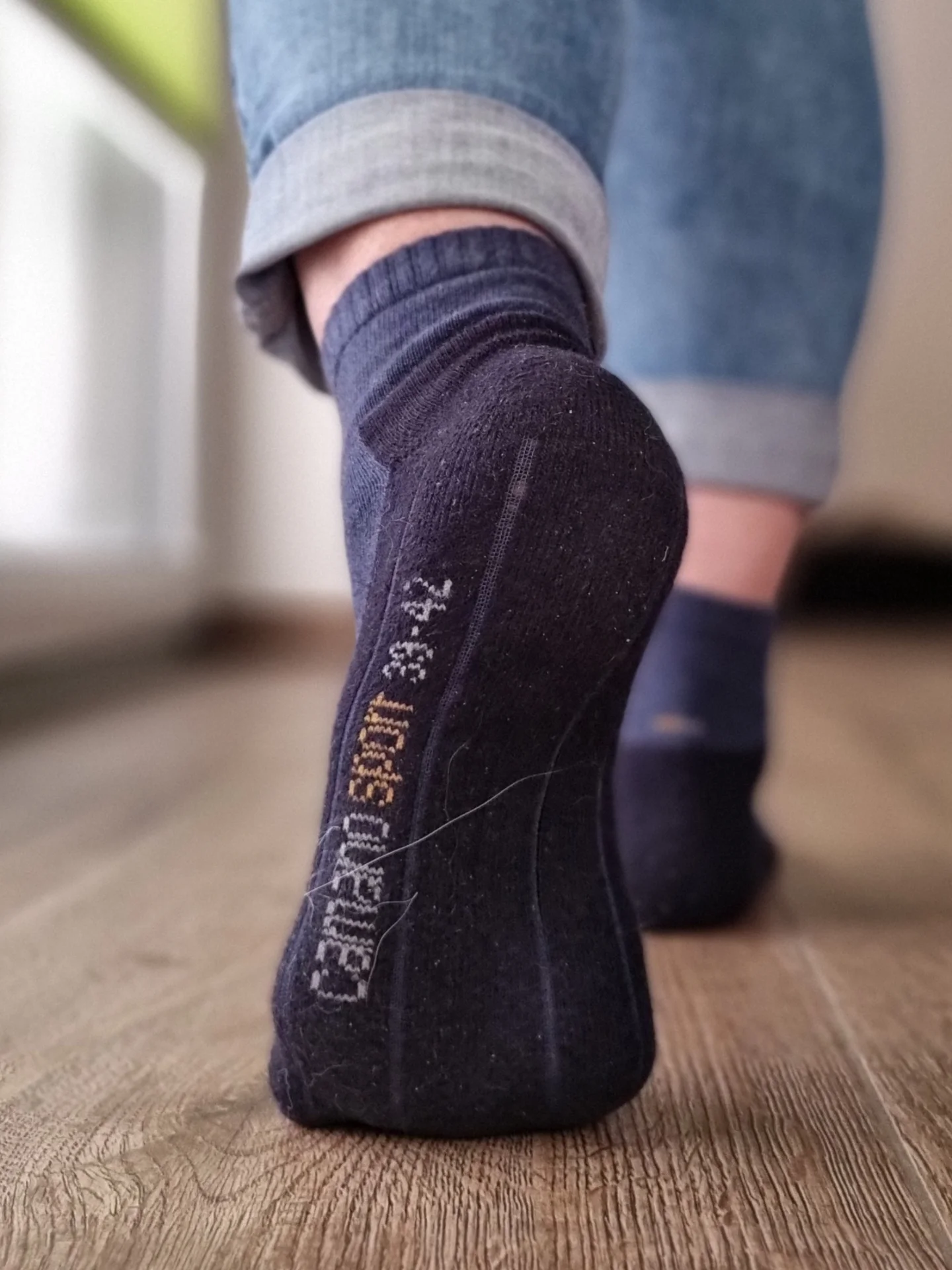 Getragene Socken