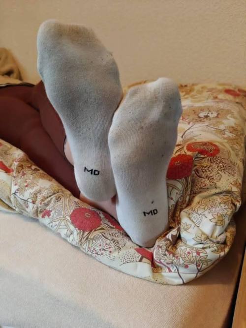 Getragene Socken