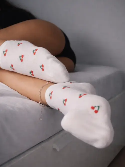 Getragene Socken