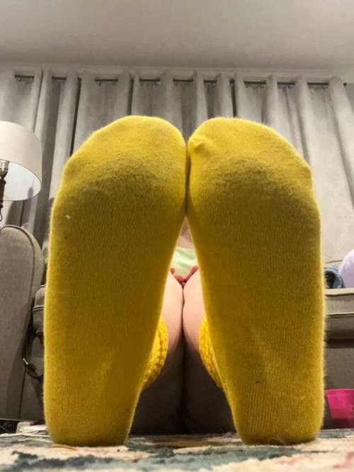 Getragene Socken
