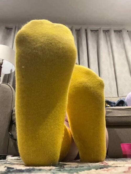 Getragene Socken