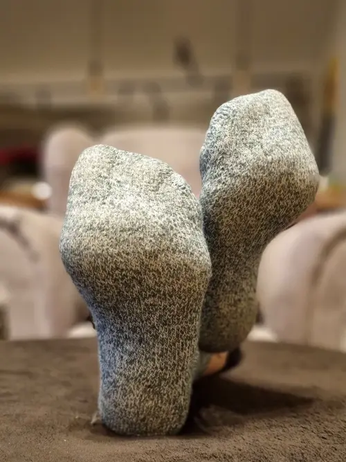 Getragene Socken