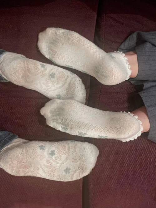 Getragene Socken