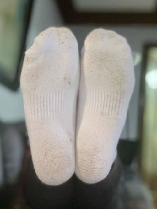 Getragene Socken