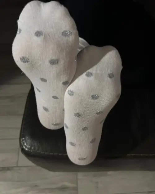 Getragene Socken