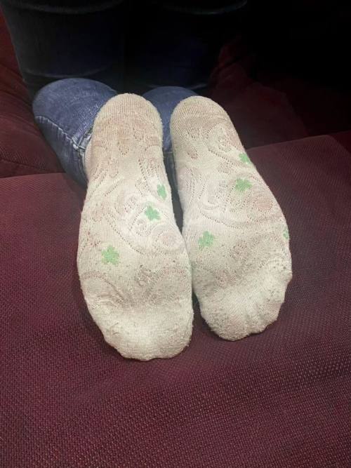 Getragene Socken