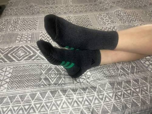 Getragene Socken