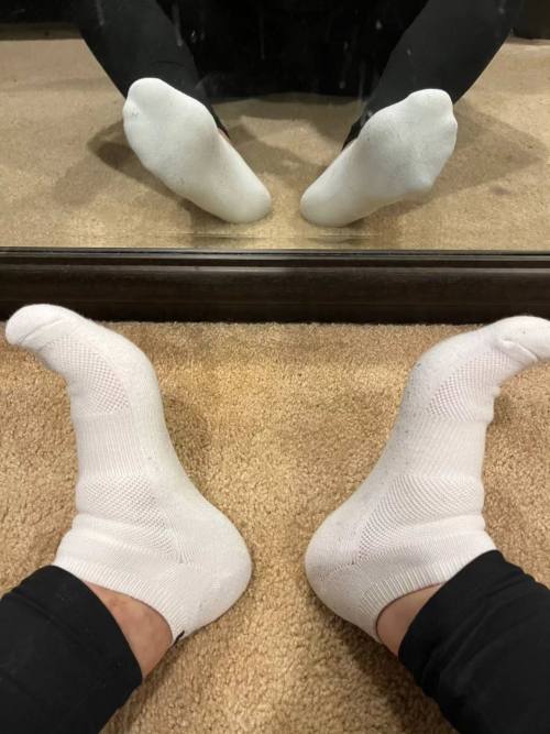 Getragene Socken