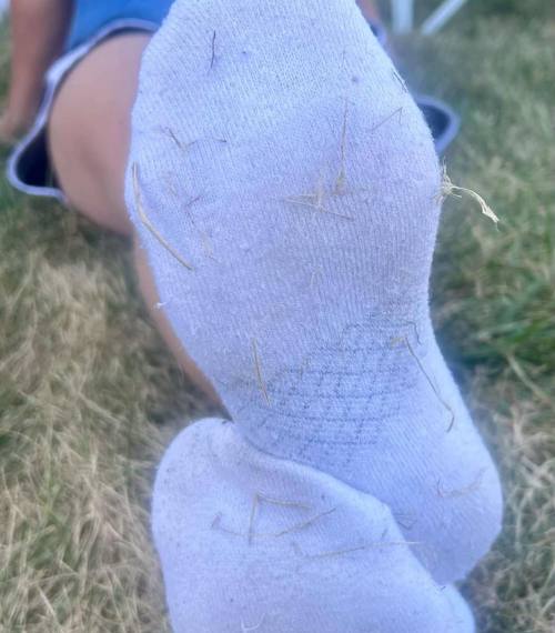 Getragene Socken