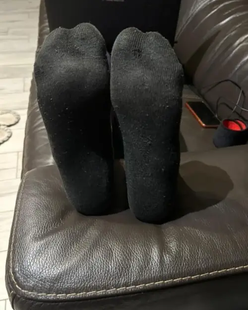 Getragene Socken