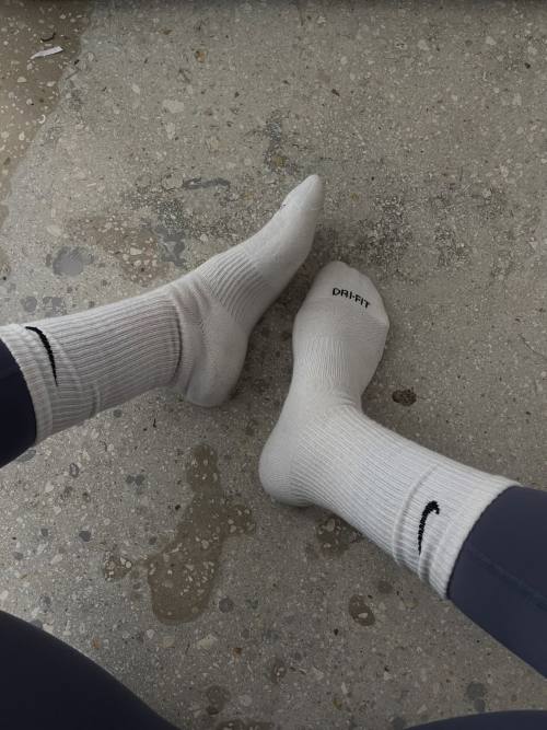 Getragene Socken