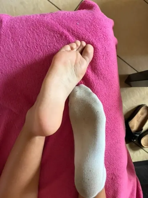 Getragene Socken