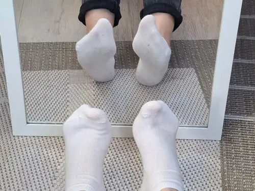 Getragene Socken