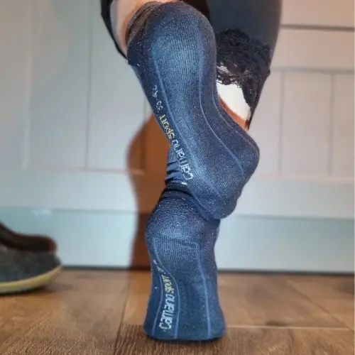 Getragene Socken