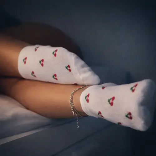 Getragene Socken