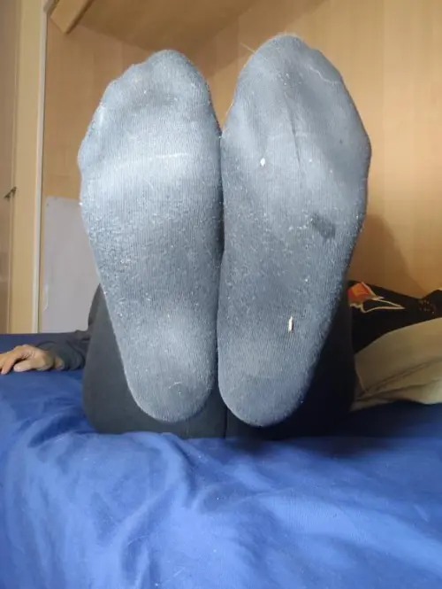 Getragene Socken