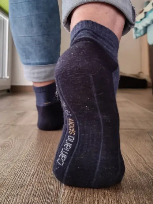 Getragene Socken