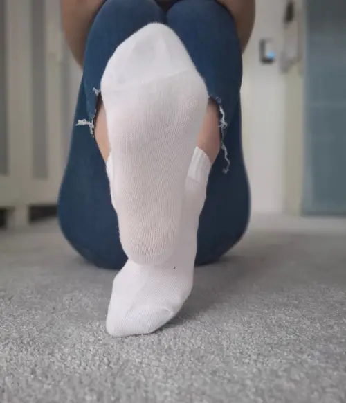 Getragene Socken