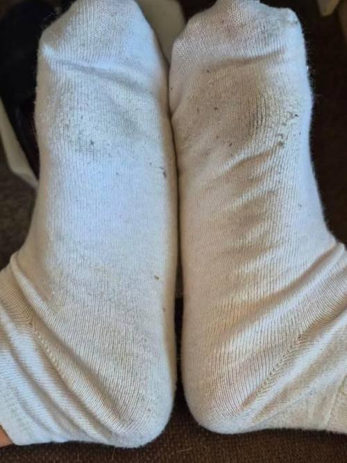 Getragene Socken