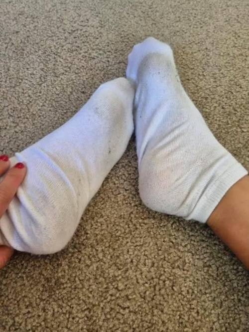Getragene Socken