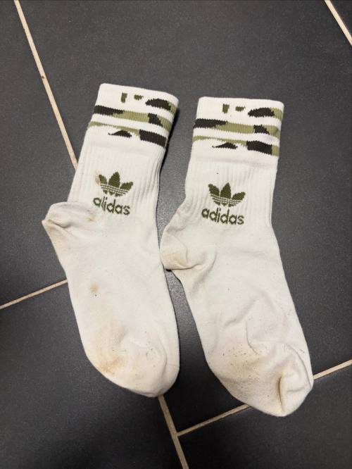 Getragene Socken