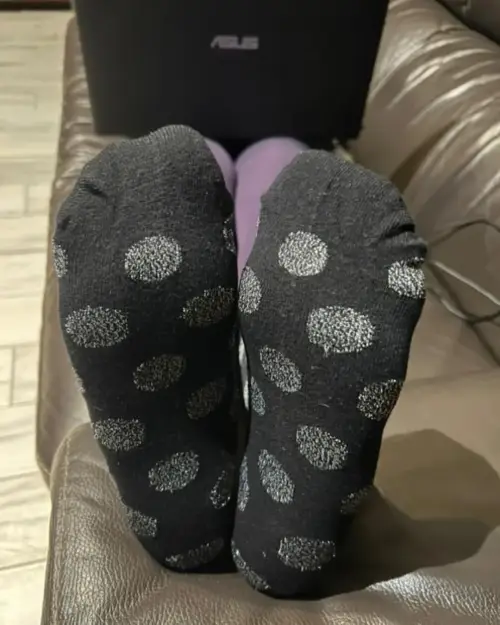 Getragene Socken