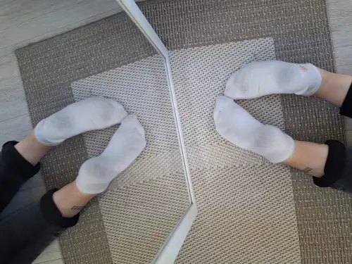Getragene Socken