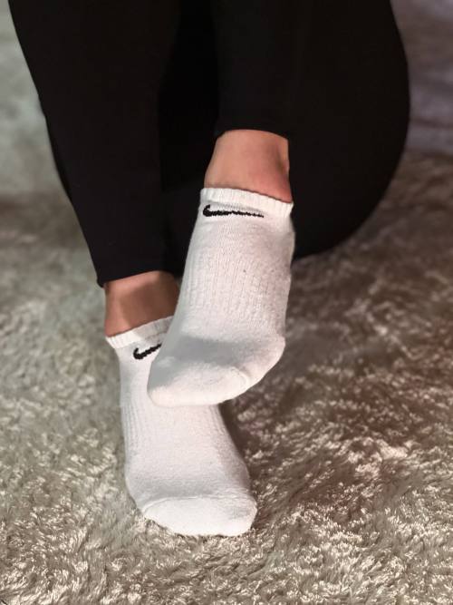 Getragene Socken