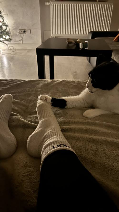Getragene Sportsocken