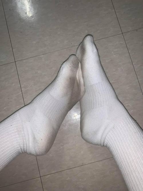 Getragene Socken