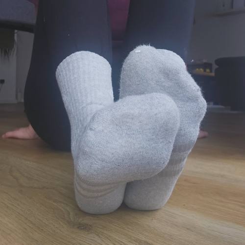 Getragene Socken