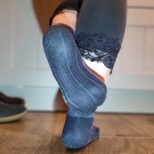 Getragene Socken