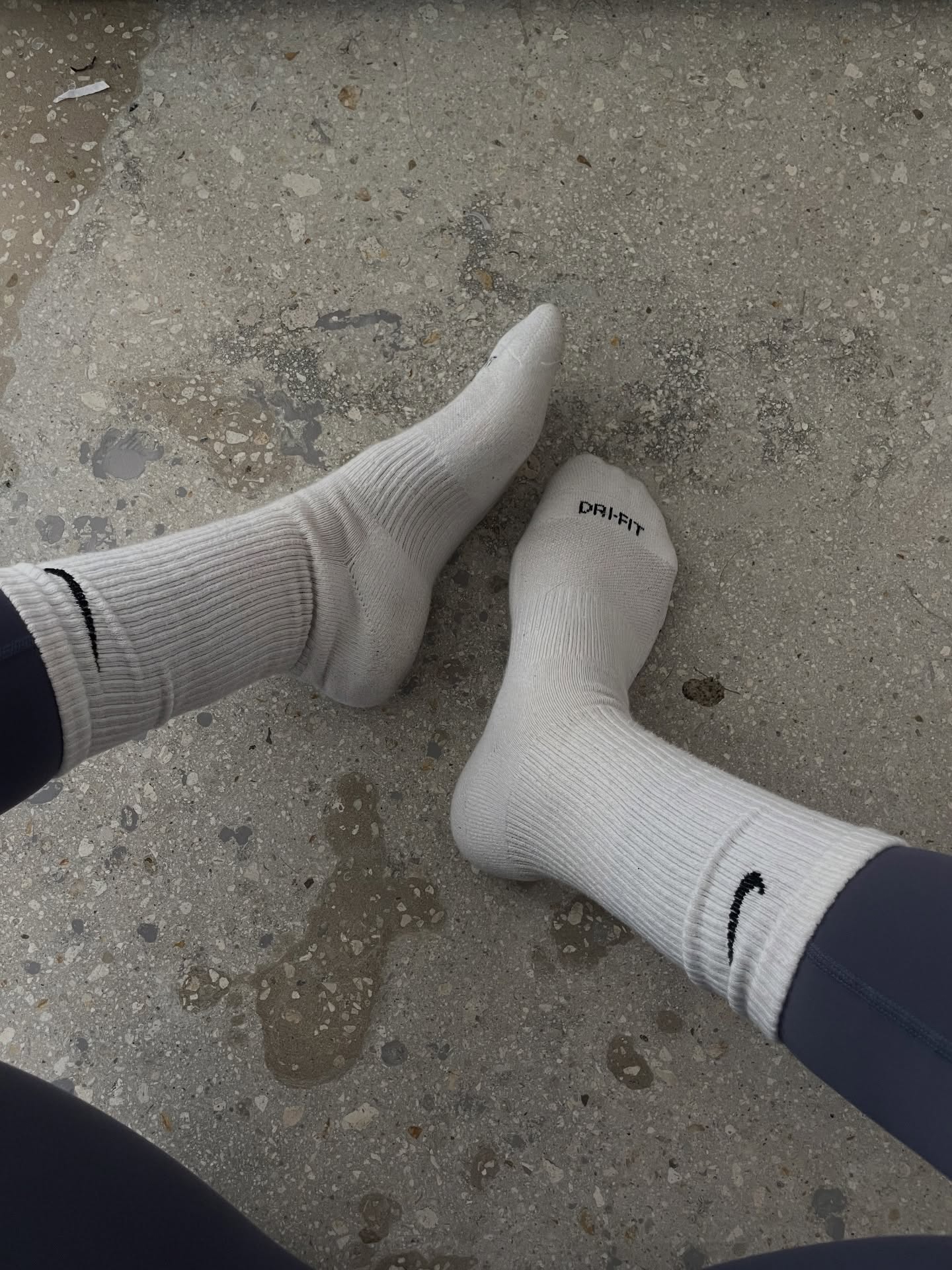 Getragene Socken