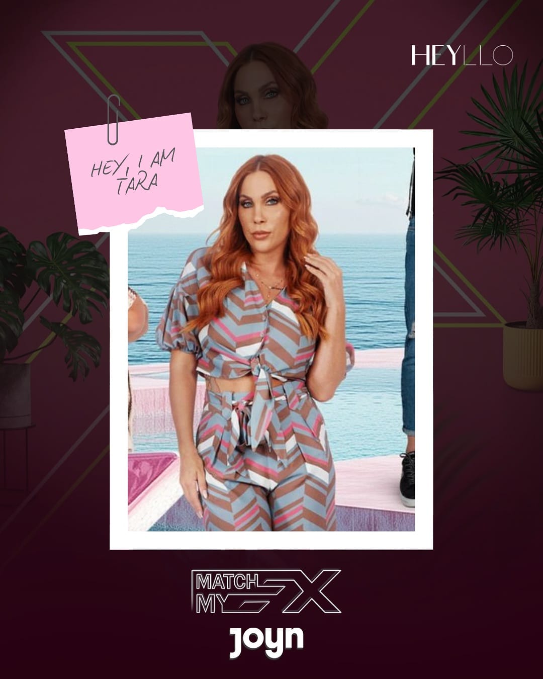 Tara Tabitha im Promo Motiv zu Match My Ex auf Joyn, als Inspiration für TrulyFeetFans Creator